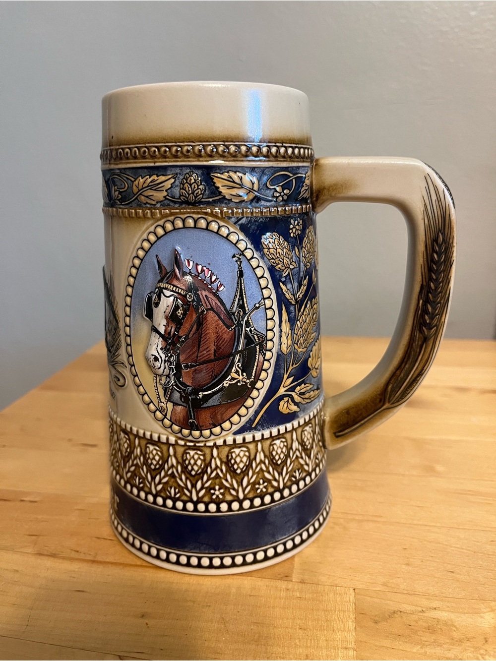 1987 Ceramic Anheuser-Busch Collector Stein